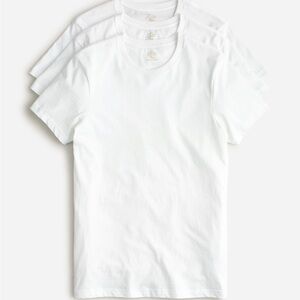 J. Crew White Crewneck Undershirt Three-Pack